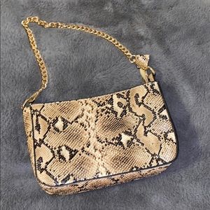 Snake print purse